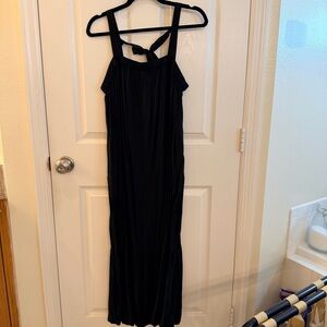 Old Navy Black Tie-Back Maxi Dress
